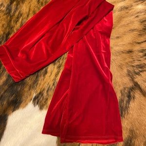 Red Velvet Bell Bottoms